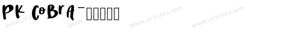 PK CoBrA字体转换